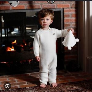 Classic Prep - knit sweater one piece romper